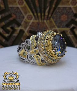 انگشتر نقره موزینایت